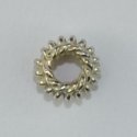 (image for) Handmade Alpacca (German Silver) 5mm Spiral Spacer Bead *20 Beads