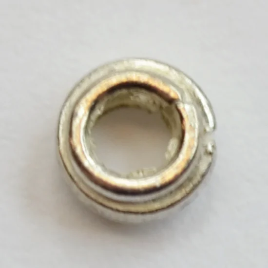 (image for) Handmade Alpacca (German Silver) 5mm Spacer Bead * 20 Beads