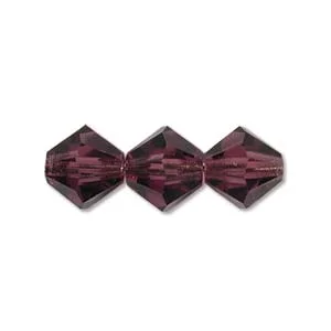 (image for) Preciosa Crystal-3mm Bicone Amethyst * 144 Pieces