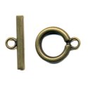 (image for) Antique Brass Plate - Plain Toggle
