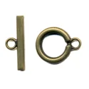 (image for) Antique Brass Plate - Plain Toggle