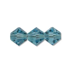 (image for) Preciosa Crystal-4mm Bicone Aquamarine * 144 Pieces
