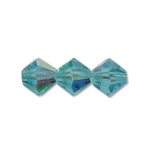 (image for) Preciosa Crystal-4mm Bicone Aqua Bohemica AB * 144 Pieces