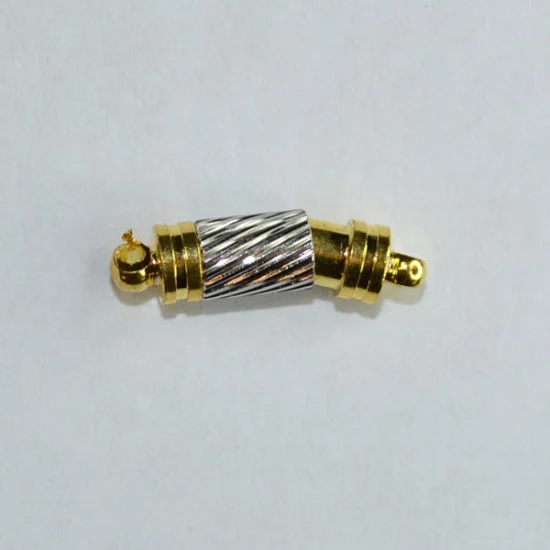 (image for) Gold & Silver Plated - Magnetic Tube Clasp
