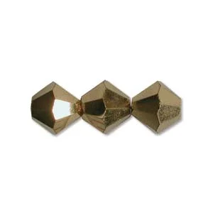 (image for) Preciosa Crystal-4mm Bicone Crystal Aurum * 144 Pieces