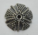 (image for) Bali Silver Bead Cap - 12mm with Granulation Design * 6 Pieces