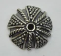 (image for) Bali Silver Bead Cap - 12mm with Granulation Design * 6 Pieces