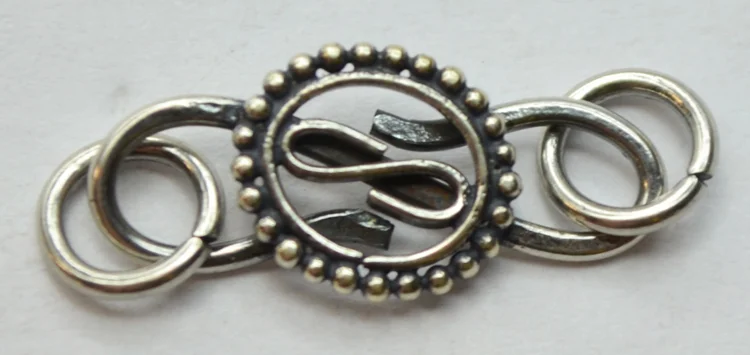 (image for) Bali Silver S-Hook - 'S' Shape in Circle Decoration