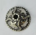 (image for) Bali Silver Bead Cap - 9mm with 4 Stars with Twisted Wire Design * 10 Pieces