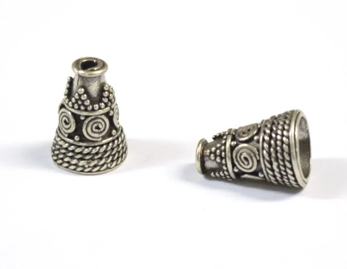 (image for) Bali Silver Cones - Spirals & Twisted Wire Design * 2 Pieces
