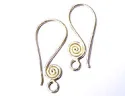 (image for) Bali Silver Earwire - Spiral Design * One Pair