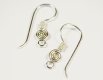 (image for) Bali Silver Earwire - Spiral Design with Twisted Coil * One Pair