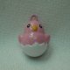 Enamel Bells-Pink Chick in Hatched Egg (image for) Enamel Bells-Pink Chick in Hatched Egg