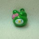 Enamel Bells-Kitty in Green Bunny Costume (image for) Enamel Bells-Kitty in Green Bunny Costume