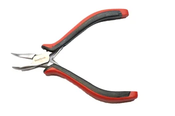 (image for) Super-Fine Bent Chain Nose Pliers with Ergo Handles