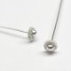Bali Silver Headpin-Beautiful Spiral w/ Round Bead Center (35 mm) (image for) Bali Silver Headpin-Beautiful Spiral w/ Round Bead Center (35 mm)