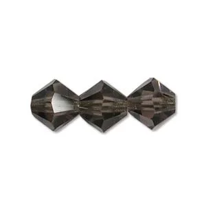 (image for) Preciosa Crystal-6mm Bicone Black Diamond * 72 Pieces