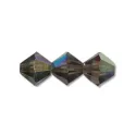 (image for) Preciosa Crystal-4mm Bicone Black Diamond AB * 144 Pieces