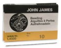(image for) John James Beading Needles- Size 10 Regular * 25 Needles