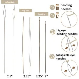 (image for) Basic Elements Brand Needles - 4 Assorted Sizes * 6 Pieces