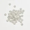 (image for) Bali Silver Spacer - Beautiful Fine Detailed Spiral Spacer Bead 4.5 mm * 50 Pieces