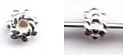 (image for) Bali Silver Round Bead - Small Beaded Center w/ Twist