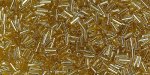 (image for) TOHO Size 1.5 Bugle Bead-Light Topaz Silver Lined