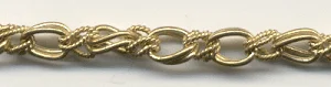 (image for) Handmade Java Brass Chain-Double Link Twisted Chain