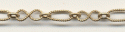 (image for) Handmade Java Brass Chain-Textured Figure 8 Chain