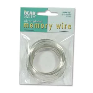 (image for) Memory Wire - Silver Plate -Round Bracelet, 1 3/4 Inch * I Ounce