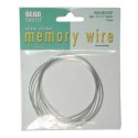 (image for) Memory Wire - Silver Plated 2.2 x 2 * 7 Inch Diameter Oval Bracelet