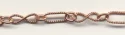 (image for) Handmade Java Copper Chain-Medium Textured Figure 8 Chain