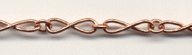 Handmade Java Copper Chain-Medium Figure 8 Chain (image for) Handmade Java Copper Chain-Medium Figure 8 Chain