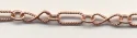 (image for) Handmade Java Copper Chain-Large Textured Figure 8 Chain