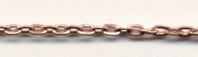 Handmade Java Copper Chain-Flattened Cable Chain (image for) Handmade Java Copper Chain-Flattened Cable Chain