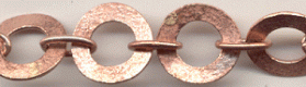 Handmade Java Copper Chain-Large Round Flat Chain (image for) Handmade Java Copper Chain-Large Round Flat Chain