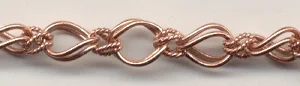 (image for) Handmade Java Copper Chain-Double Link Textured Chain