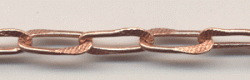 Handmade Java Copper Chain-Hammered Rectangular Chain (image for) Handmade Java Copper Chain-Hammered Rectangular Chain
