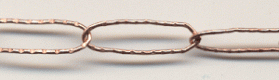Handmade Java Copper Chain-Large Rectangular Textured Chain (image for) Handmade Java Copper Chain-Large Rectangular Textured Chain