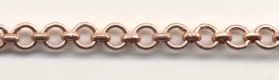 Handmade Java Copper Chain-Small Round Cable Chain (image for) Handmade Java Copper Chain-Small Round Cable Chain