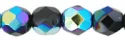 (image for) Czech Fire Polish 6mm-Jet Black Opaque AB