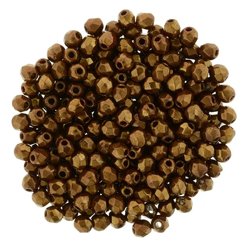 (image for) Czech Fire Polish 2mm-Copper Bronze Patina