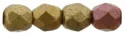 (image for) Czech Fire Polish 4mm-Matte Metallic Gold Copper Iris
