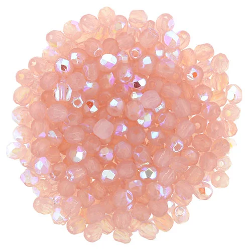(image for) Czech Fire Polish 2mm-Milky Pink AB