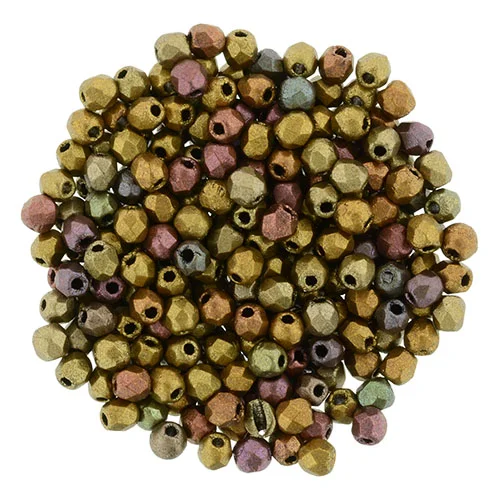 (image for) Czech Fire Polish 2mm-Matte Metallic Bronze Iris