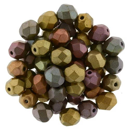 (image for) Czech Fire Polish 6mm-Matte Metallic Bronze Iris