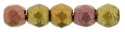 (image for) Czech Fire Polish 2mm-Matte Metallic Gold Copper Iris