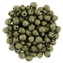 (image for) Czech Fire Polish 4mm-Metallic Suede Gold