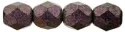(image for) Czech Fire Polish 6mm-Polychrome Pink Olive