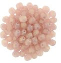 (image for) Czech Fire Polish 4mm-Sueded Gold Milky Pink